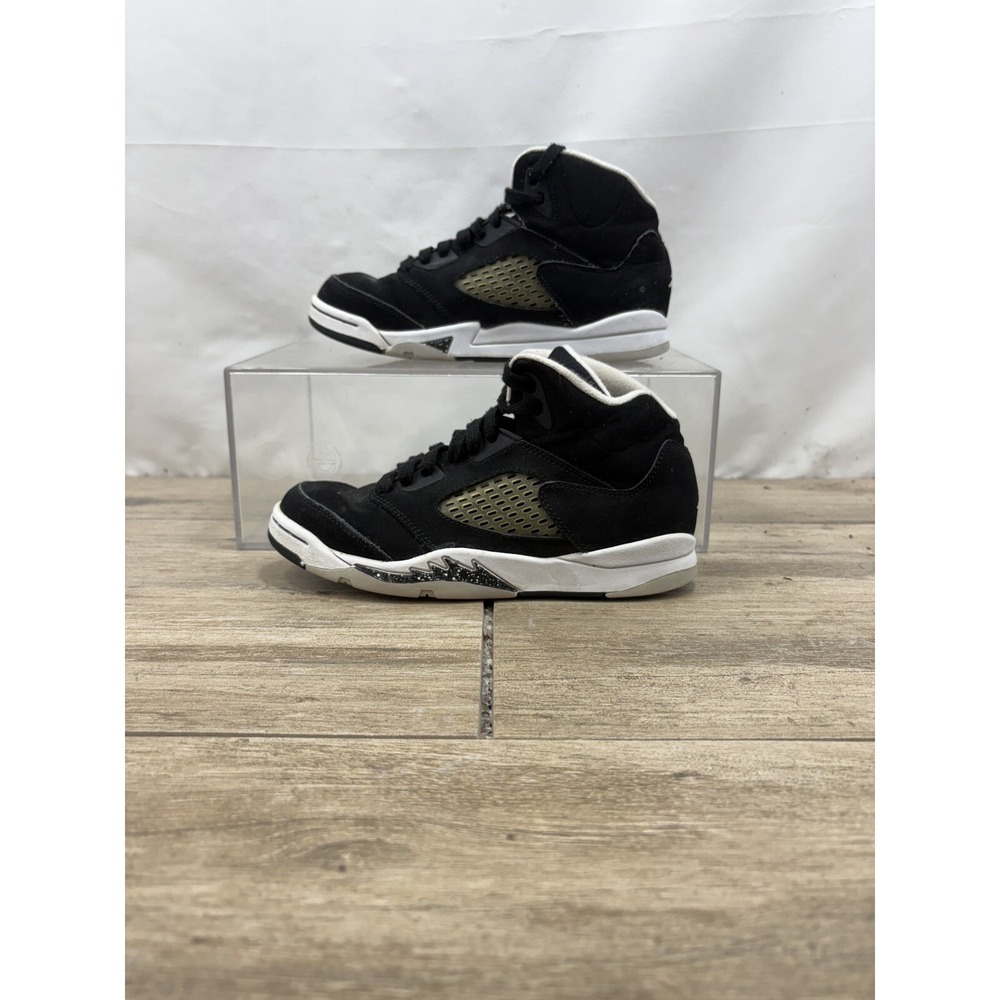 Jordan 5 Retro Oreo 2013 Black White Kids Sneakers 440889-035 Size 2.5Y